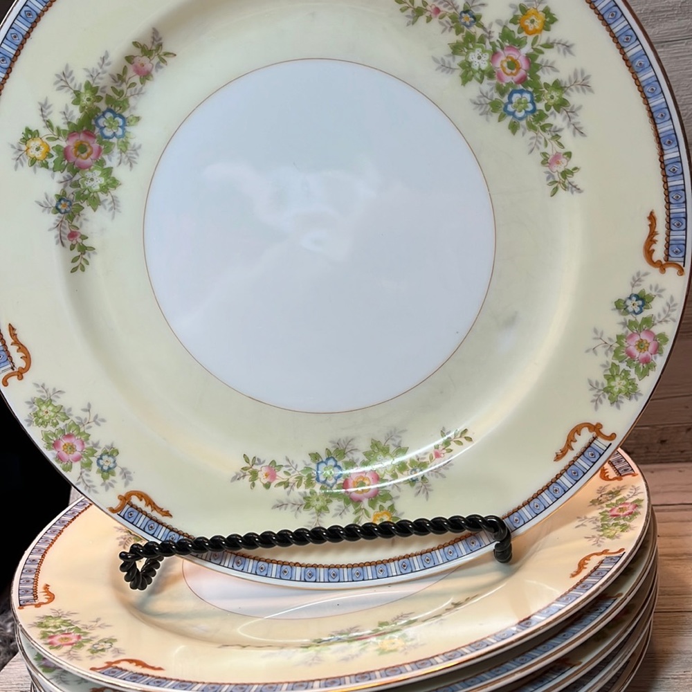 MEITO F & B CECIL JAPAN 9 7/8"d Dinner Plates Set of 2